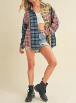 Trendy Women's Flannel Shirt - Image 2