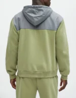 2-Piece Breathable Printed Colorblock Windbreaker Sportswear Set - Image 6