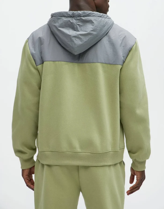 2-Piece Breathable Printed Colorblock Windbreaker Sportswear Set - Image 6