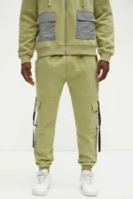 2-Piece Breathable Printed Colorblock Windbreaker Sportswear Set - Image 3