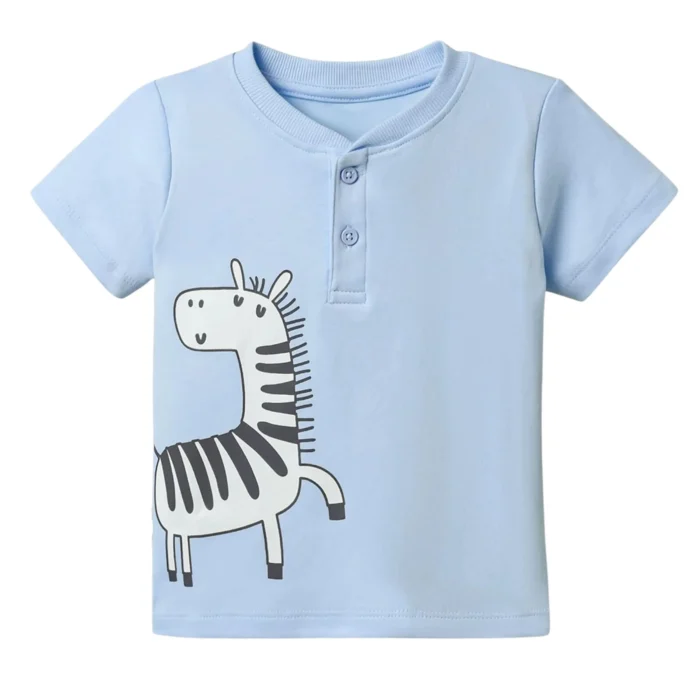 Custom Logo Kids T-Shirt 100% Cotton - Image 1